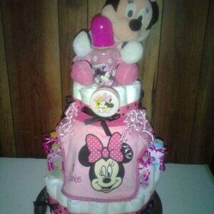 Minnie Mouse Diapercake